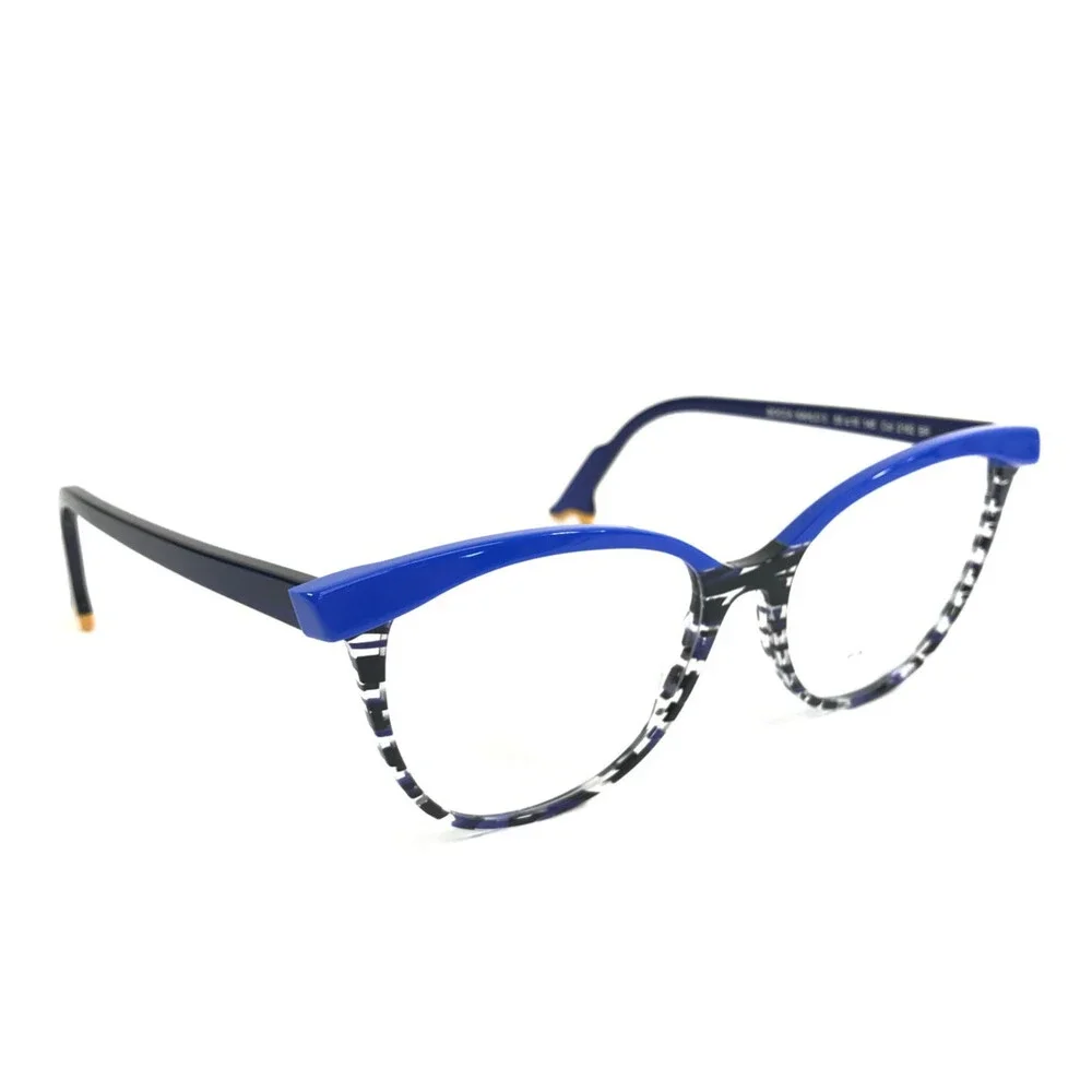 Bocca by Face A Face Eyeglasses Frames KAHLO 3 Col 2162 Flashy Blue 55-16-145